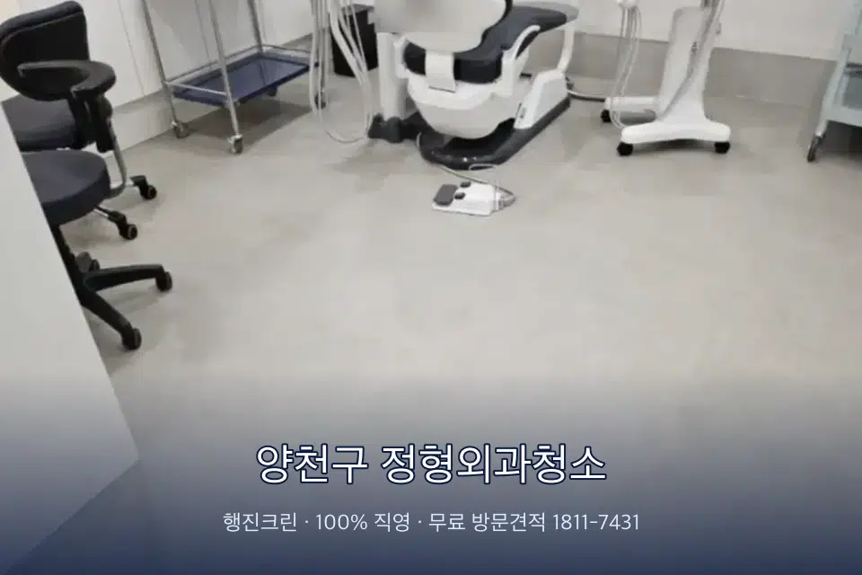 양천구 정형외과청소 치과 진료실 바닥과 집기 청소